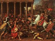 Nicolas Poussin The Conquest of Jerusalem Spain oil painting artist